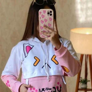 Pink hoodies